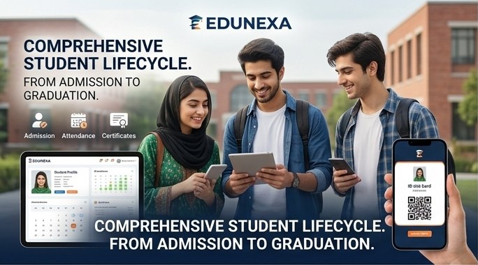 EduNexa — comprehensive student lifecycle, from admission to graduation